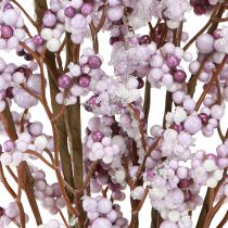 Artikel Beerenzweig Weihnachtszweig Lila Weiß Frost L60cm 2 St