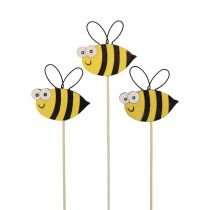 Artikel Frühlingsdeko Blumenstecker Holz Bienen Deko 7cm 12St