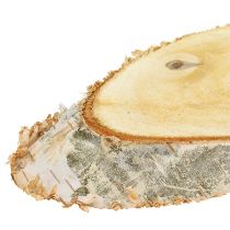 Artikel Birkenscheiben oval Natur 18-22cm Holzscheiben 10 Stück zur Dekoration