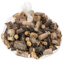 Artikel Deko-Holzstücke Birke mit Rinde ca. 3 cm 300 g für Bastelarbeiten