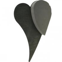 Artikel OASIS® Black Bioline® Steckschaum Herz Schwarz H34cm 2 St