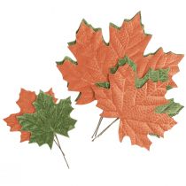 Artikel Herbstliche Ahornblatt-Dekostecker in lebendigen Orange- und Grüntönen 16–33cm 6 St
