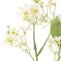 Artikel Dekorativer Apfelblütenzweig aus Kunststoff und Seidenstoff creme 108 cm 2 Stück