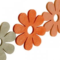 Artikel Blumen zum Streuen Orange, Aprikose, Braun Streudeko Holz 72 St