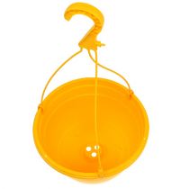 Artikel Blumenampel Kunststoff 25cm Gelb mit Haken