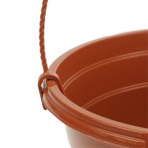 Artikel Blumenampel aus Kunststoff Ø25 cm in Terrakotta für den Außenbereich