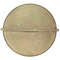 Artikel Blumenampel aus Metall, Grau-Grün, Ø16 cm, H38 cm, für Innen und Balkon