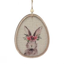 Artikel Blumenbild Hase im Ei Ostereier Deko Holz 9,5×12cm 6 St