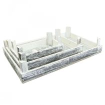 Artikel Dekotablett Holz Shabby Chic Gesteckunterlage 3er-Set