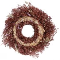 Artikel Blumenkranz Trockenblumen Kranz Weinrot Rosa Ø25cm