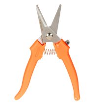 Artikel Blumenschere aus Edelstahl mit Kunststoffgriff, 19 cm, orange