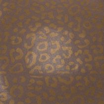 Artikel Blumenseide Braun mit goldenem Leopardenmuster Nassfest 50x75cm 20 Stück