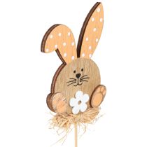 Artikel Blumenstecker Holz Hasen Deko Ostern 4 Farben 5x8cm 16 St