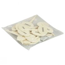 Artikel Blumenstecker Danke Dekostecker Holz Natur Oval 6x4cm 18 St