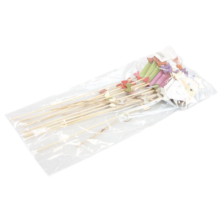 Artikel Blumenstecker Herbst Drachen Holz Lila Grün Weiß 5,5×8cm 9St