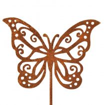 Artikel Blumenstecker Metall Rost Schmetterling Deko 10×7cm 3St