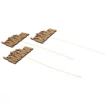 Blumenstecker Muttertag Schriftzug Mama Holz 10×6cm 12St