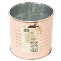 Artikel Deko-Blumentopf Metall Lachs Ø8cm H7,5cm für Innenbereich