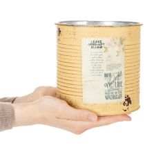 Artikel Blumentopf Dose Aluminium 15cm Pastellfarben Vintage Design 3er-Set für Innenbereich