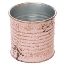 Artikel Blumentopf rund Metall Altrosa Ø8cm H7,5cm für Innenbereich
