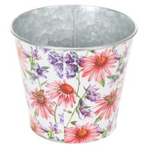 Artikel Blumentopf Frühlingsdeko Übertopf Metall Ø14cm H12,5cm