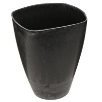 Artikel Orchideentopf Blumentopf Plastik Anthrazit 13,5x13x16,5cm 4St
