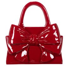 Artikel Deko Vase Handtaschenform Rot Polyresin 22cm