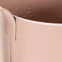 Artikel Blumentopf Gießkanne Zink Altrosa Ø16,5cm H17cm für Dekoration und Pflanzen