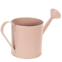 Artikel Blumentopf Gießkanne Zink Altrosa Ø16,5cm H17cm für Dekoration und Pflanzen
