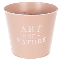Artikel Blumentopf Metall Zink Altrosa Ø17,5cm H15cm Innenbereich Außenbereich Art of Nature