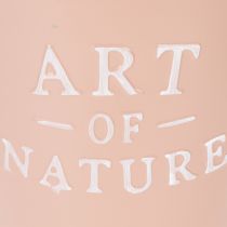 Artikel Blumentopf Metall Zink Altrosa Ø17,5cm H15cm Innenbereich Außenbereich Art of Nature