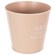 Artikel Blumentopf Übertopf Zink Metall Altrosa Ø22cm H21cm Innenbereich