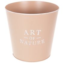Artikel Blumentopf Übertopf Zink Metall Altrosa Ø22cm H21cm Innenbereich