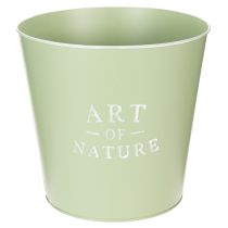 Artikel Blumentopf Metall Zink Übertopf Mintgrün Ø22cm H21cm