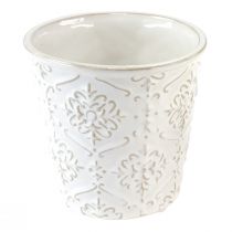 Artikel Blumentopf Keramik Übertopf Weiß Creme Beige Ø13,5cm 2 St