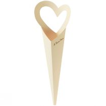 Artikel Blumentüte Rosen Geschenkverpackung Creme 46cm 12 St