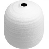 Artikel Keramik Blumenvase Weiß Ø22cm H22,5cm für Dekoration und Trockenfloristik