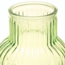 Artikel Blumenvase Retro Grün Glasvase Rillen Ø13,5cm H20cm