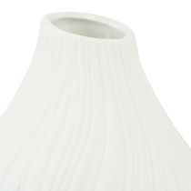 Artikel Blumenvase Keramik Zwiebelform Weiß Ø13cm H13,5cm 2St