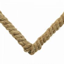 Boho Style, Herz Metallring Dekoring Juteband B23cm 4St