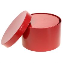 Artikel Blumenboxen aus Karton Ø18cm und Ø20cm Rot glänzend 2 Stück