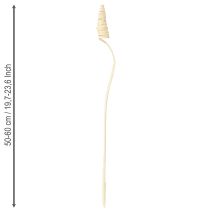 Artikel Cane Cone Holzspiralen gebleicht 50–60cm 25 Stück