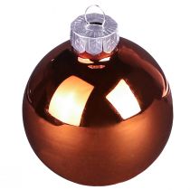 Artikel Christbaumkugeln Glas Gold Braun Apricot Ø 5 cm 24 Stück