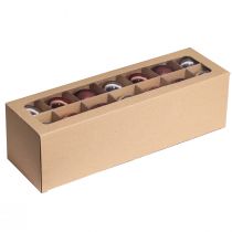 Artikel Christbaumkugeln Silber Apricot Glaskugeln Ø5cm 24 St