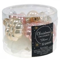 Artikel Christbaumschmuck Glas Weihnachtsbaumschmuck Pastell 12St