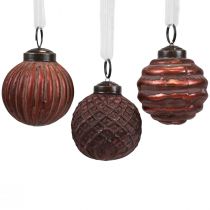 Artikel Christbaumschmuck Vintage Weihnachtsschmuck Glas Ø5cm 9St