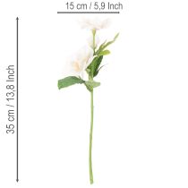 Artikel Kunstblume Christrose Bund 35cm Weiß-Rosa 6 Stück Innenbereich