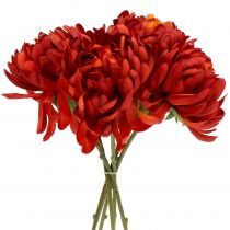 Artikel Chrysanthemen Strauß Zinnoberrot 28cm 6 St