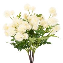 Artikel Künstlicher Chrysanthemen-Bund, Kunststoff, cremeweiß, 56 cm, 4 Stück
