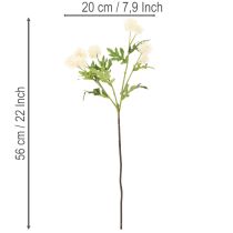 Artikel Künstlicher Chrysanthemen-Bund, Kunststoff, cremeweiß, 56 cm, 4 Stück